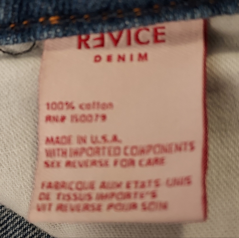 Revice Denim Patchwork Colorblock Straight Jeans Size 26 90's Baby Candy Shop - Picture 7 of 8